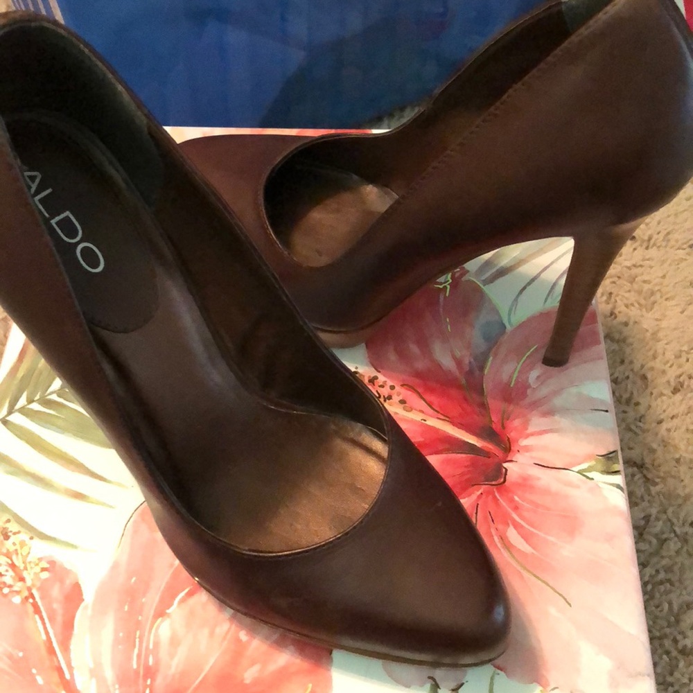 Brown Aldo heels